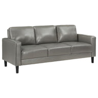 Ruth - Upholstered Track Arm Sofa Dark Gray by Coaster Fine Furniture | Bel Furniture