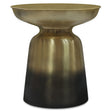 Toby - Metal Accent Table - Gold / Black Ombre by Simpli-Home | Bel Furniture