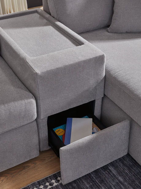 Modmax - Granite - Sectional by Signature Design by Ashley® | Bel Furniture