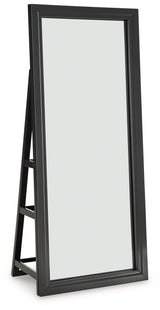 Evesen - Floor Standing Mirror/Storage Black by Signature Design by Ashley® | Bel Furniture