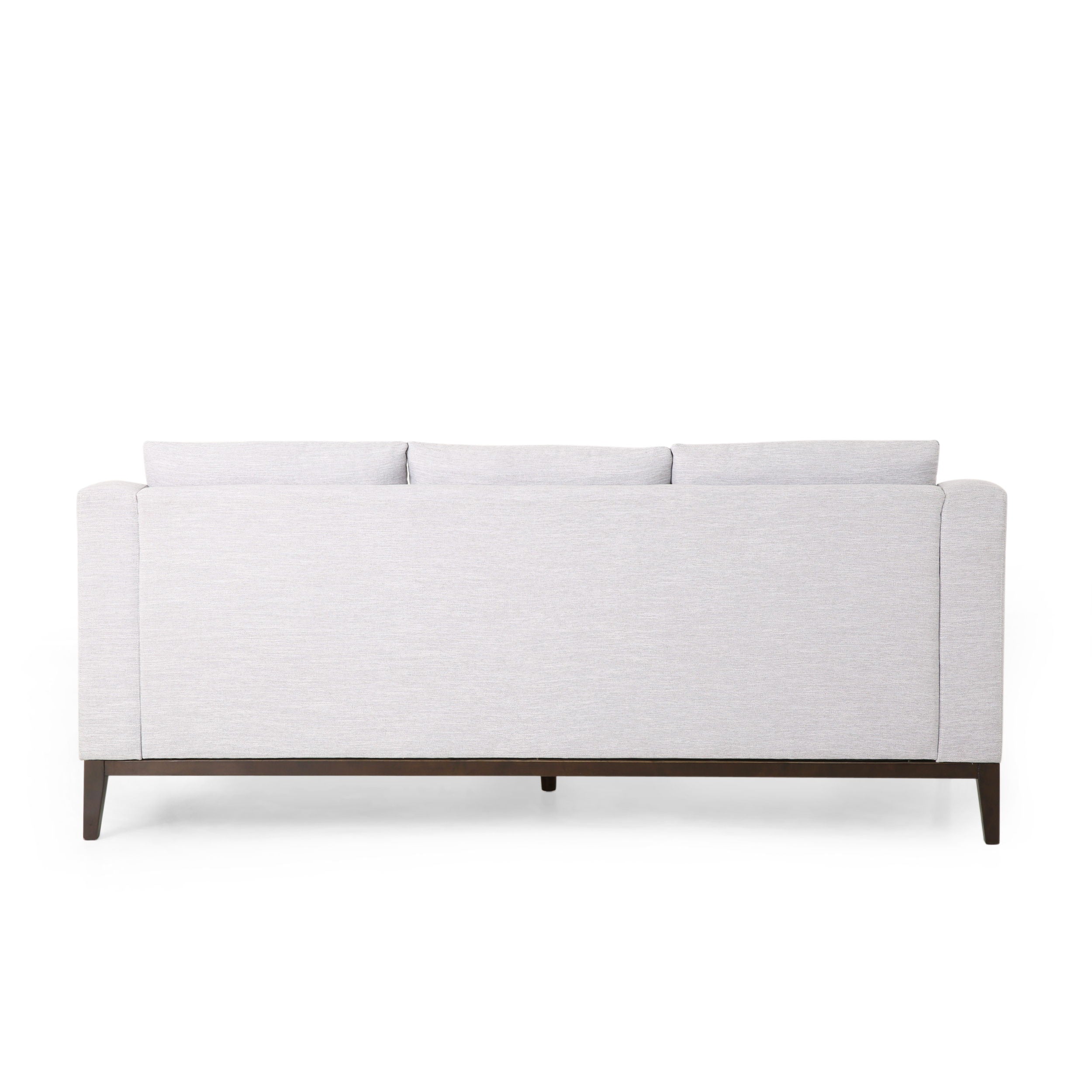 Comfy 3 Seat Sofa With Wooden Legs, Modern For Living Room And Study - Light Gray