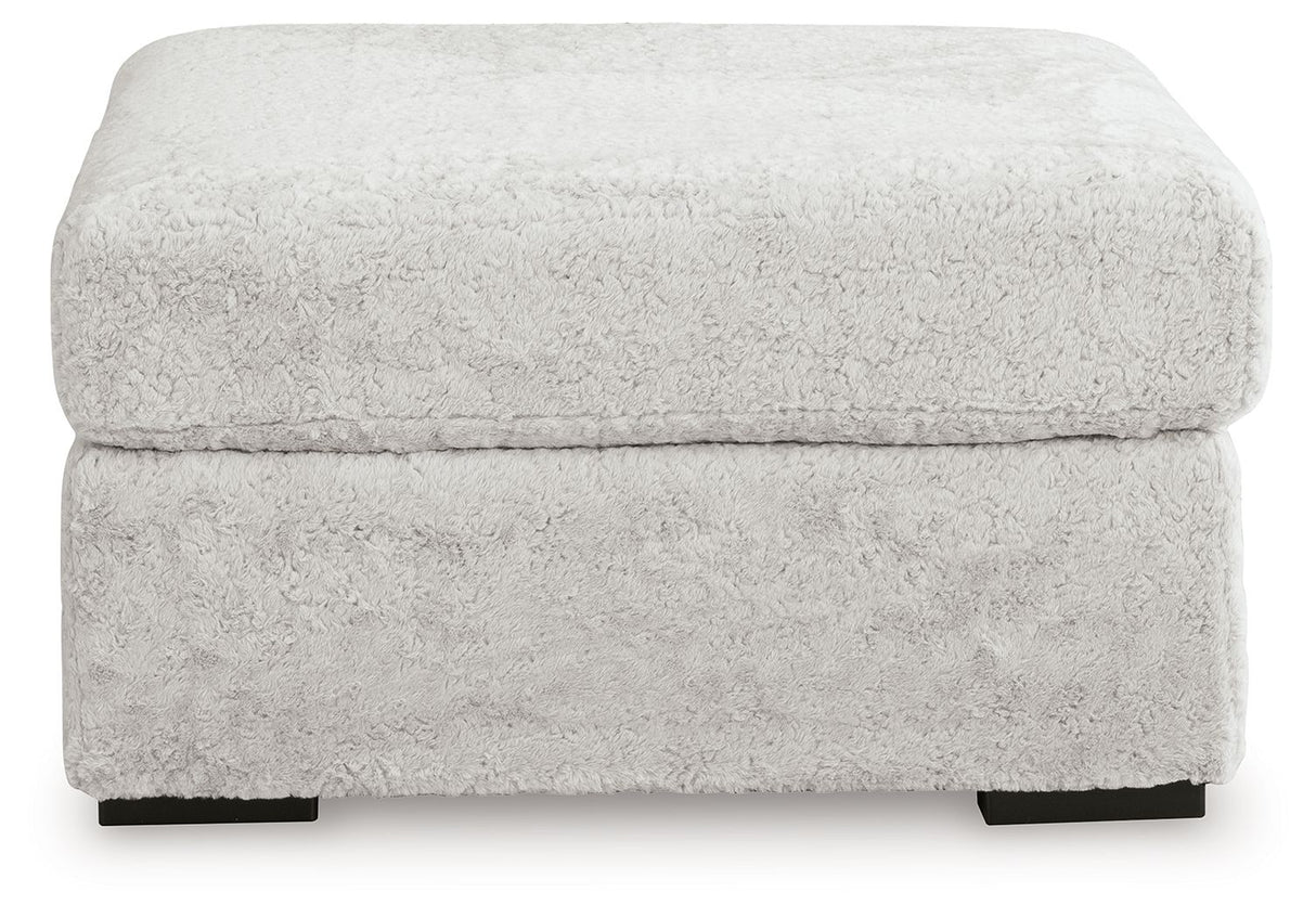 Cuddle Plush - Oversized Accent Ottoman - Arctic