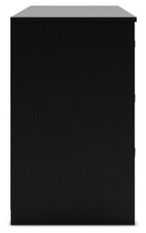 Finch - Six Drawer Dresser - Black