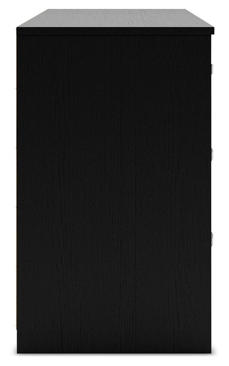 Finch - Six Drawer Dresser - Black - view 8