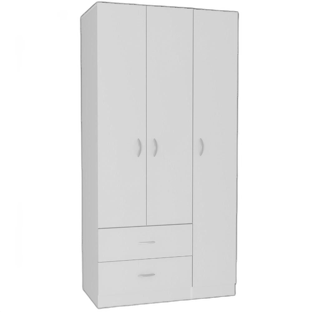 Combo Dresser 2 Drawer - White