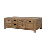 Esther - 6-Drawer Solid Wood Coffee Table - Natural by CoasterElevations | Bel Furniture