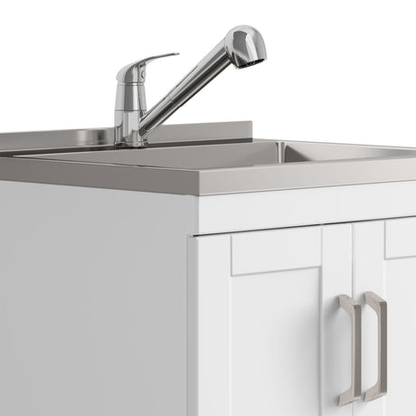 Kyle - Laundry Cabinet & Faucet And Stainless Steel Sink - view 18