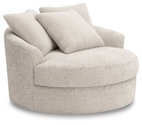 Cuddle Plush - Arctic - Oversized Swivel Accent Chair by Signature Design by Ashley® | Bel Furniture