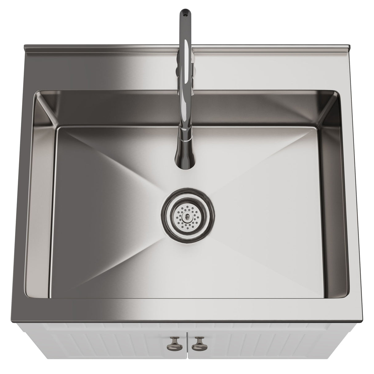 Beckham - Laundry Cabinet & Faucet And Stainless Steel Sink by Simpli-Home | Bel Furniture