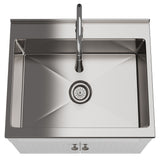 Beckham - Laundry Cabinet & Faucet And Stainless Steel Sink by Simpli-Home | Bel Furniture
