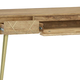 Jager - Desk - Natural by Simpli-Home | Bel Furniture