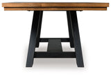 Greddinton - Dining Extension Table - Brown / Black