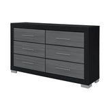 Elsa - 2 Toned And Dresser With Bar Handle And Construction