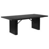 Catherine - Rectangular Wood Dining Table - Black by Coaster Fine Furniture | Bel Furniture