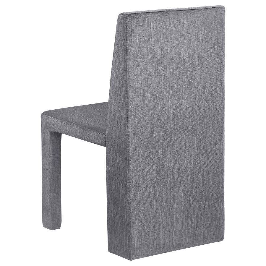 Tordera - Velvet Upholstered Dining Side Chair (Set of 2) - Gray by Coaster Fine Furniture | Bel Furniture