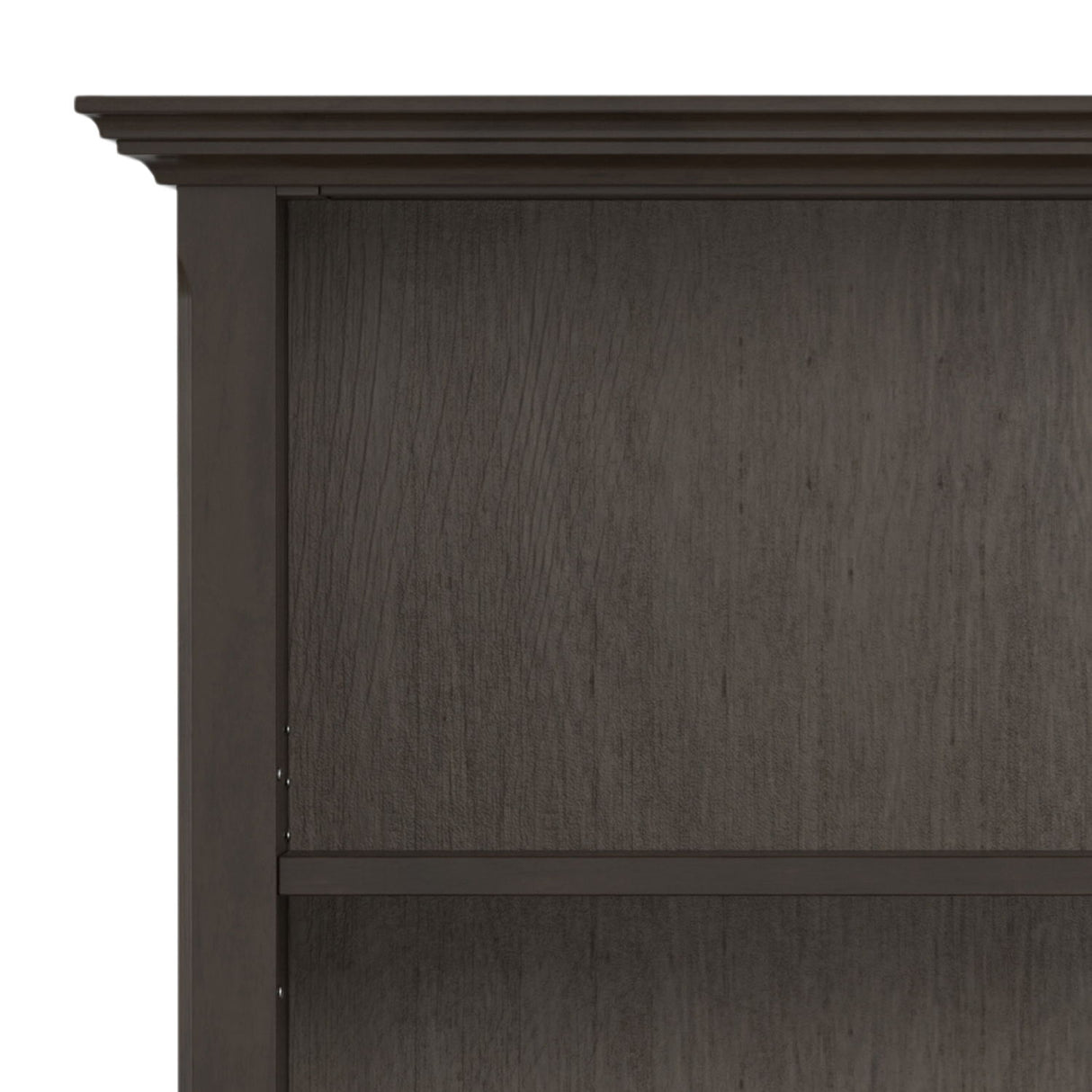 Amherst - Transitional 5 Shelf Bookcase - Brown by Simpli-Home | Bel Furniture