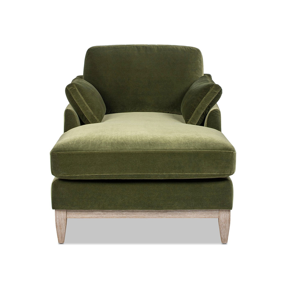Pasadena - Modern Farmhouse Chaise Lounge Chair - Olive Green by Jennifer Taylor Home | Bel Furniture