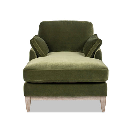 Pasadena - Modern Farmhouse Chaise Lounge Chair - Olive Green by Jennifer Taylor Home | Bel Furniture