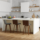 Roland - Upholstered Swivel Counter Height Stool