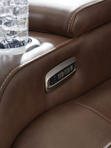 High Impact - Tobacco - Power Recliner / Adj Headrest by Signature Design by Ashley® | Bel Furniture