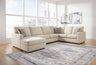 Edenfield - Sectional Pearl Silver 3 Pc. Left Arm Facing Corner Chaise Sectional by Signature Design by Ashley® | Bel Furniture