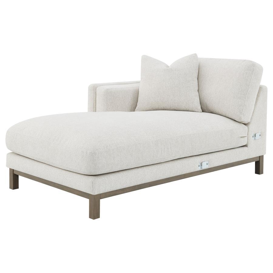 Geneva - Boucle Upholstered Sectional Chaise Sofa - Sand by Coaster Fine Furniture | Bel Furniture