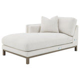 Geneva - Boucle Upholstered Sectional Chaise Sofa - Sand by Coaster Fine Furniture | Bel Furniture