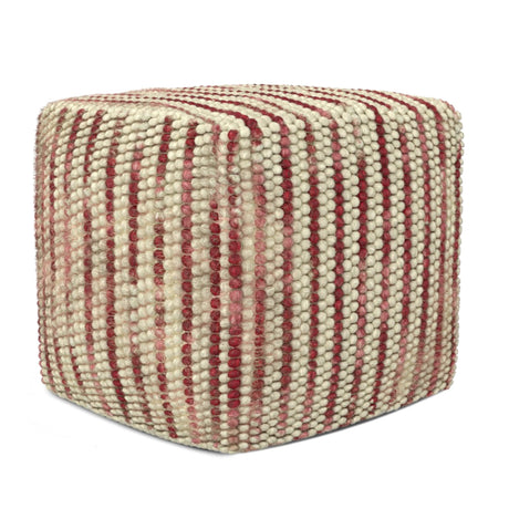 Zoey - Handcrafted Woven Cube Pouf - view 9