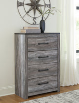 Bronyan - Dark Gray - Four Drawer Chest by Signature Design by Ashley® | Bel Furniture