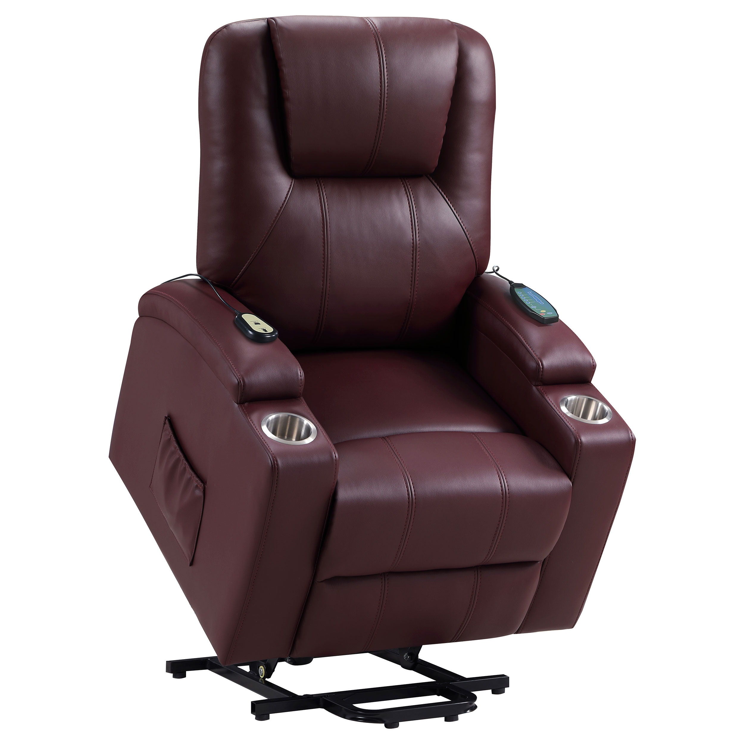 Armstrong - Upholstered Power Lift Massage Recliner