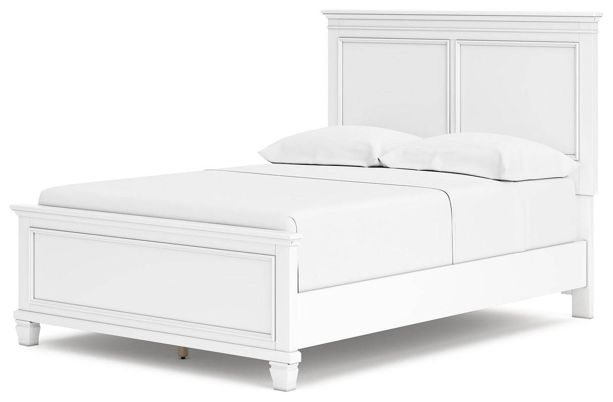Fortman - Full Panel Bed - White