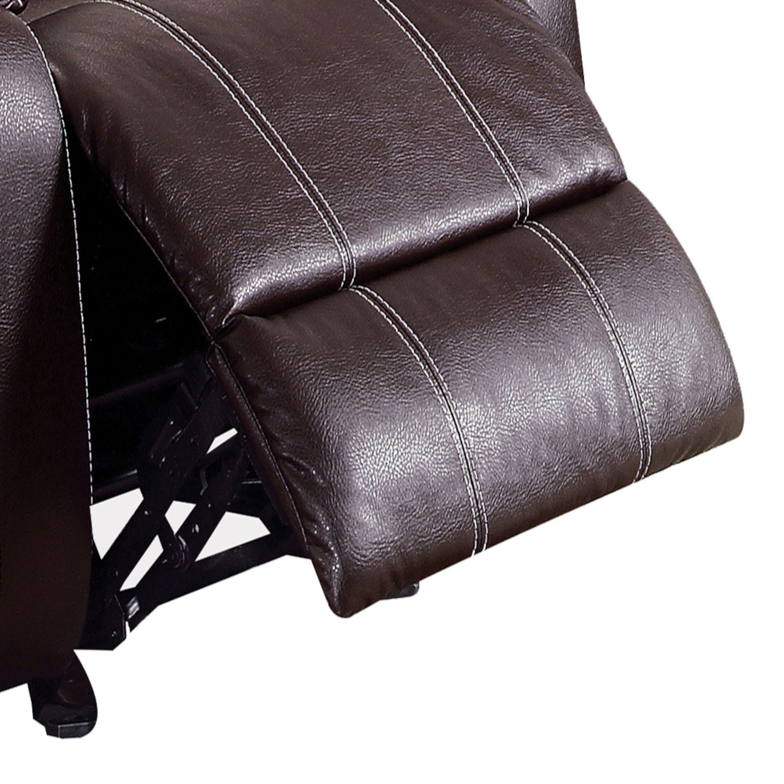 Zuriel - Synthetic Leather Motion Rocker Recliner - Brown