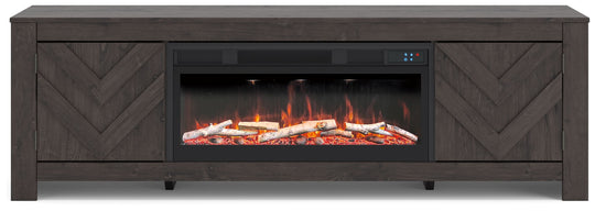 Cayboni - LG TV Stand With Fireplace Option
