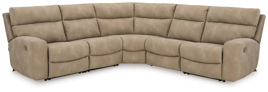 Next-Gen Durapella - Reclining Sectional Beige 5 Pc. Power Reclining Sectional by Signature Design by Ashley® | Bel Furniture