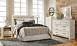 Bellaby - Dresser, Mirror, Panel Headboard Set Light Brown by Signature Design by Ashley® | Bel Furniture
