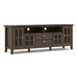 Artisan - TV Media Stand Dark Brown by Simpli-Home | Bel Furniture