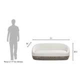 Willow - Upholstered Patio Deep Seating Sofa by Jennifer Taylor Home | Bel Furniture