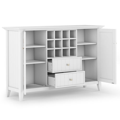 Bedford - Sideboard Buffet And Wine Rack by Simpli-Home | Bel Furniture