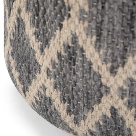 Edgeley - Handcrafted Round Pouf - view 6