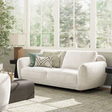 Sharon - Puffy Arm Sofa - Alpaca Off-White by Jennifer Taylor Home | Bel Furniture
