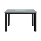 Dining Table Set With 4 Chairs, 5 Piece Set - Gray