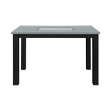 Dining Table Set With 4 Chairs, 5 Piece Set - Gray