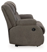 First Base - Gunmetal - Reclining Loveseat by Signature Design by Ashley® | Bel Furniture