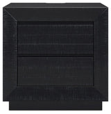Londer - Black - Two Drawer Night Stand by Millennium® by Ashley | Bel Furniture