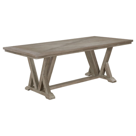 Cornelia - Rectangular Dining Table - Coastal Gray by CoasterEveryday | Bel Furniture