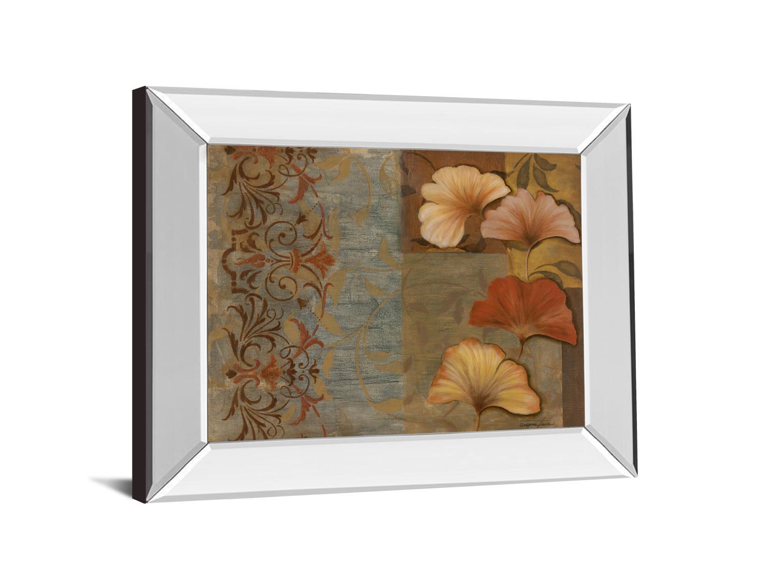 Seasonal Style Il By Tava Studio - Mirror Framed Print Wall Art - Green