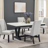 Varley - Dining Room Set With Wing Chairs Black 5 Pc. Table, 4 Chairs by Crown Mark | Bel Furniture