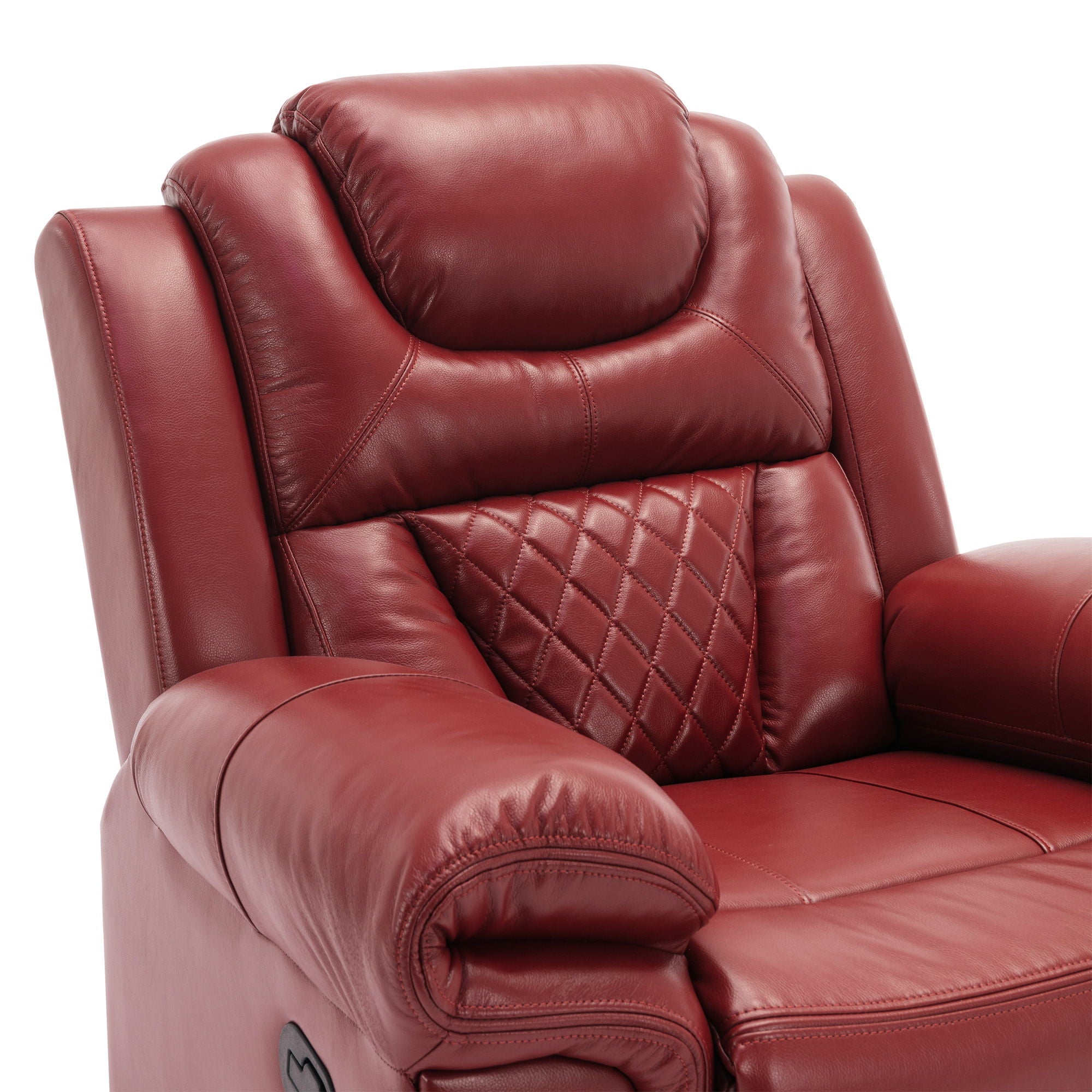 Home Theater Seating Manual Recliner Chair With Led Light Strip For Living Room