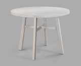 Blanche - Round Counter Height Table - Antique White by Crown Mark | Bel Furniture