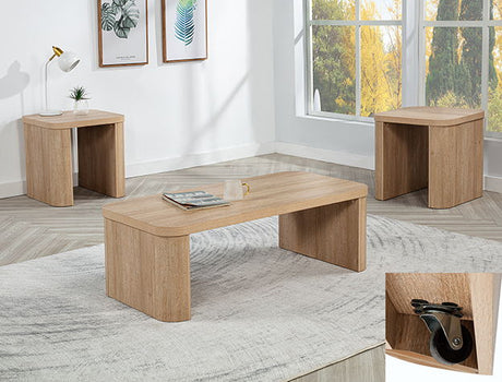 Ashton - 3 Piece Cocktail Set - Natural by Crown Mark | Bel Furniture
